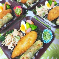 今日の夜は、手作り海苔弁です✨