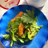 みかんと春菊のサラダ