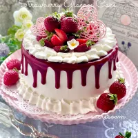 あまおうのグラサージュケーキです🍓