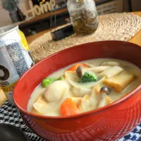 厚揚げと里芋のｸﾘｰﾑｼﾁｭｰ|まりおさん