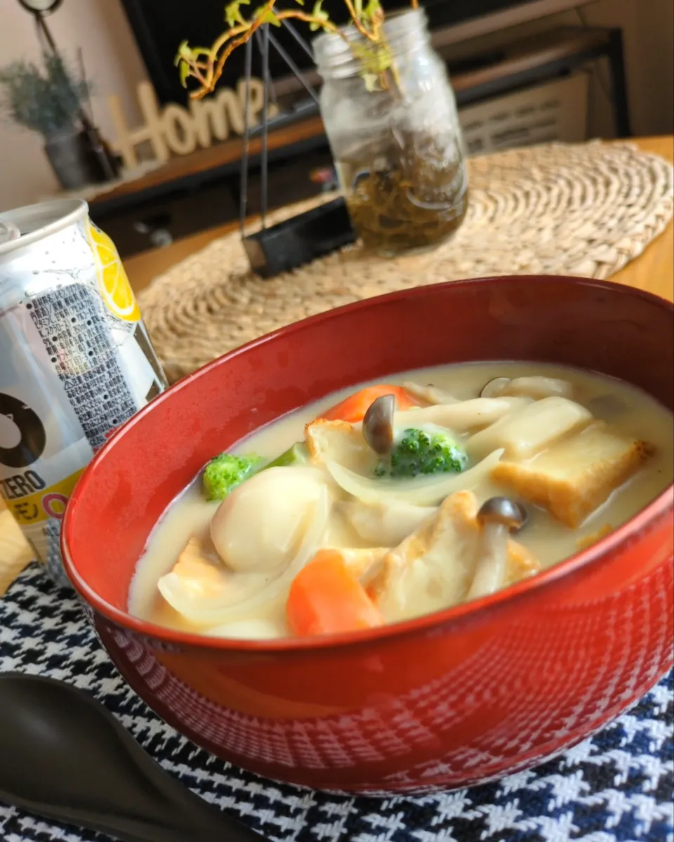 厚揚げと里芋のｸﾘｰﾑｼﾁｭｰ|まりおさん