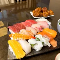 お寿司を盛り付ける|かっちゃん杉さん