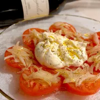 ブッラータと冷やしトマトオニオン🍅。| Megさん