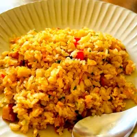 お昼ご飯のチャーハン。|ちはるさん