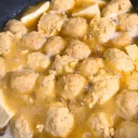 カニつみれと鶏ひきつみれと木綿の煮たもの|時雨さん