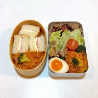 今日のオット弁当と、高３ムスメ弁当。|chi.aさん