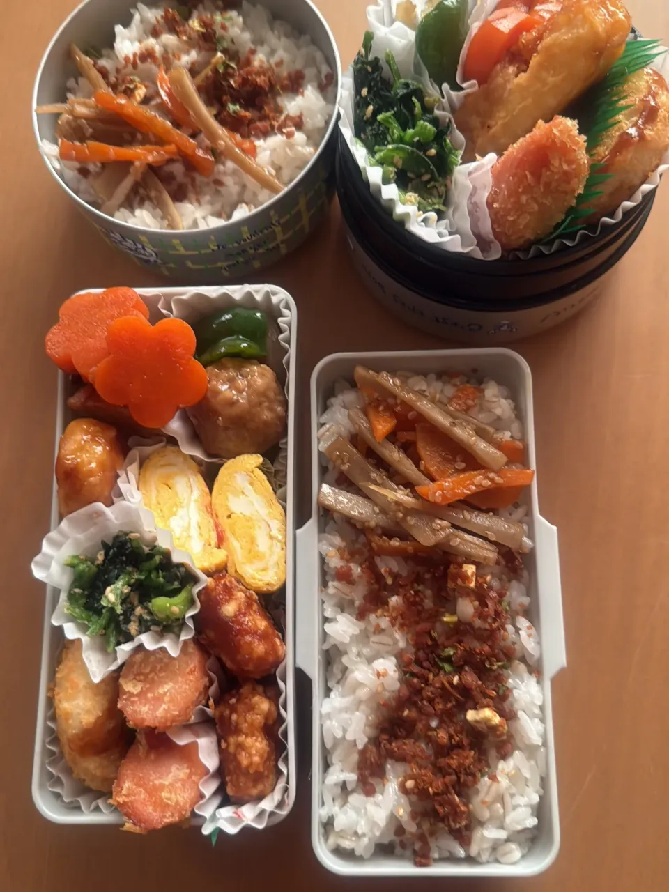 今日の旦那と私のお弁当|sacchan( ﾐΦﻌΦ)ฅさん