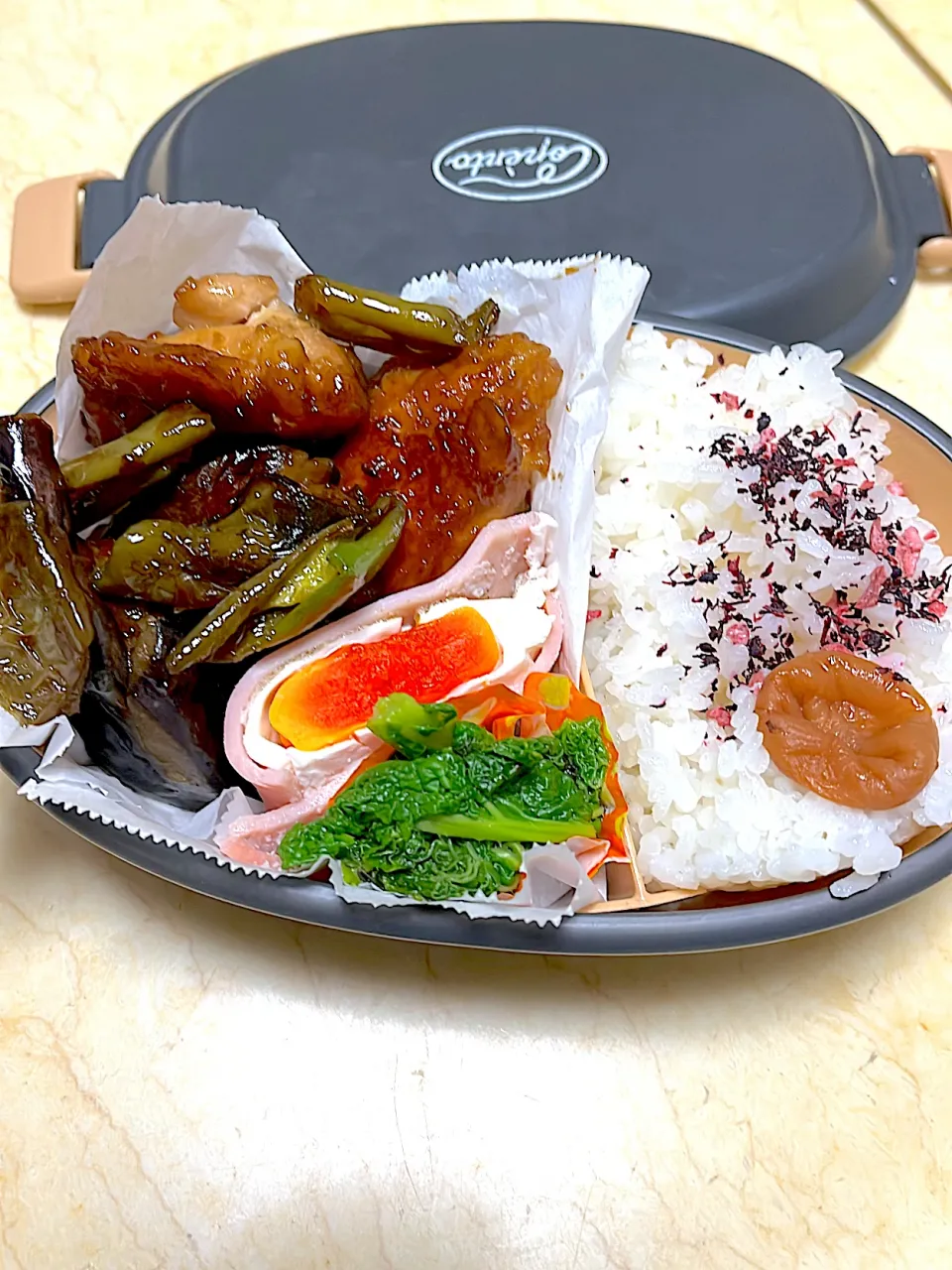 鶏肉と茄子とピーマンお酢炒め|めぐりんさん