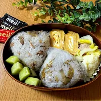 ＊0148. 鶏ごぼうおにぎり🍙娘ちゃんの高校生弁当🍱＊|＊抹茶＊さん