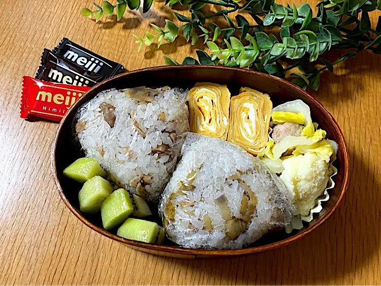 ＊0148. 鶏ごぼうおにぎり🍙娘ちゃんの高校生弁当🍱＊|＊抹茶＊さん