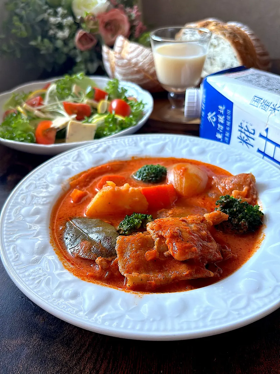 とんちんさんの料理 豚肉の糀甘酒トマト煮込み|とんちんさん