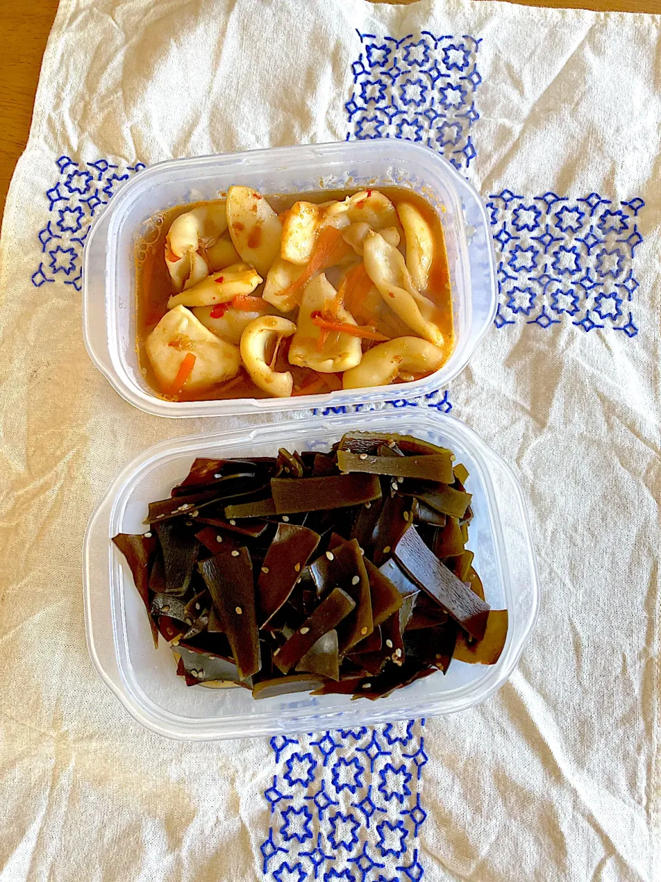 甲いかと人参の煮物/昆布の佃煮|さくたえさん