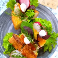 🔷🧄ガーリックバケットdeあるもんでサンド🥪🔷