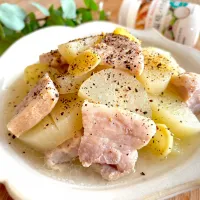 豚バラ肉と大根の塩煮