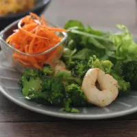 海老とブロッコリーのガーリックシュリンプ風|ちいさなしあわせキッチンさん