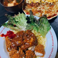 デミチキンカツパスタ🍝|ゆんこさん