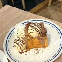 Super Delicious Ferrero Toast for Dessert 🍞🍫🍨🤤|An'leeさん