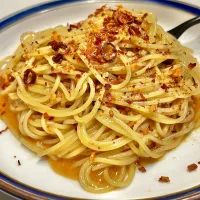 食べる辣油ペペロンチーノ|ぎんさん