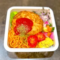 ハンバーグ弁当♡| ミムリンさん