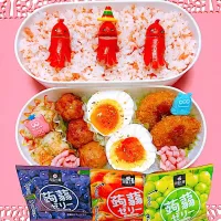 鮭混ぜご飯お弁当🍱|miyurumoさん