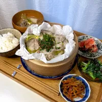 豚肉キャベツのじゃじゃ味噌蒸し定食|pontalさん