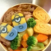 玉ねぎと豚こまの甘辛炒め弁当|ぽんさん