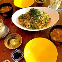 晩ごはん♯スパイスちらし寿司♯茶碗蒸し|小松菜さん