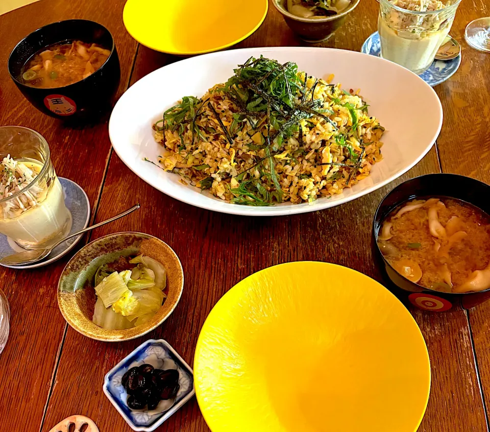 晩ごはん♯スパイスちらし寿司♯茶碗蒸し|小松菜さん