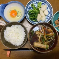 昼食　納豆定食|ATさん