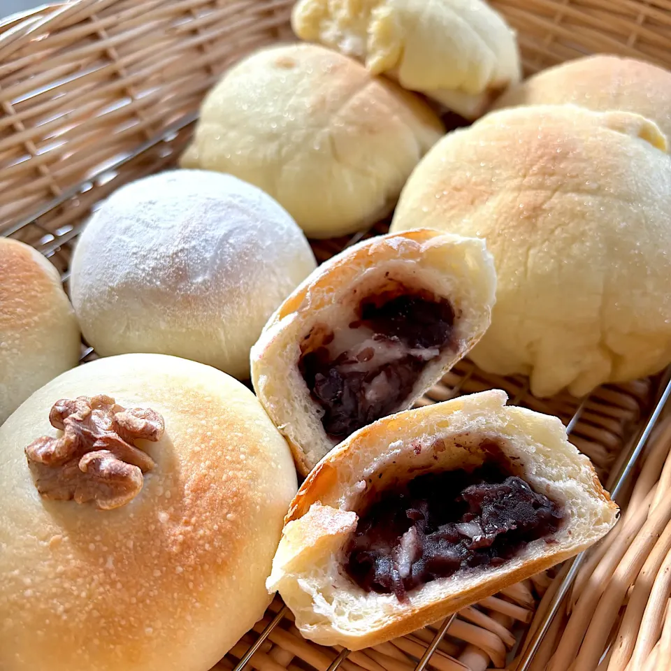 ＊あんこ餅パン
＊チョコクリームパン
＊メロンパン|さっちんさん