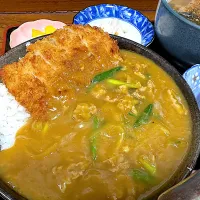 カツカレー丼とミニきつねうどんのセット|buhizouさん
