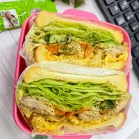 🥪🍋‍🟩チキンサンド シークヮーサードレ🍋‍🟩🥪|TakeBooさん