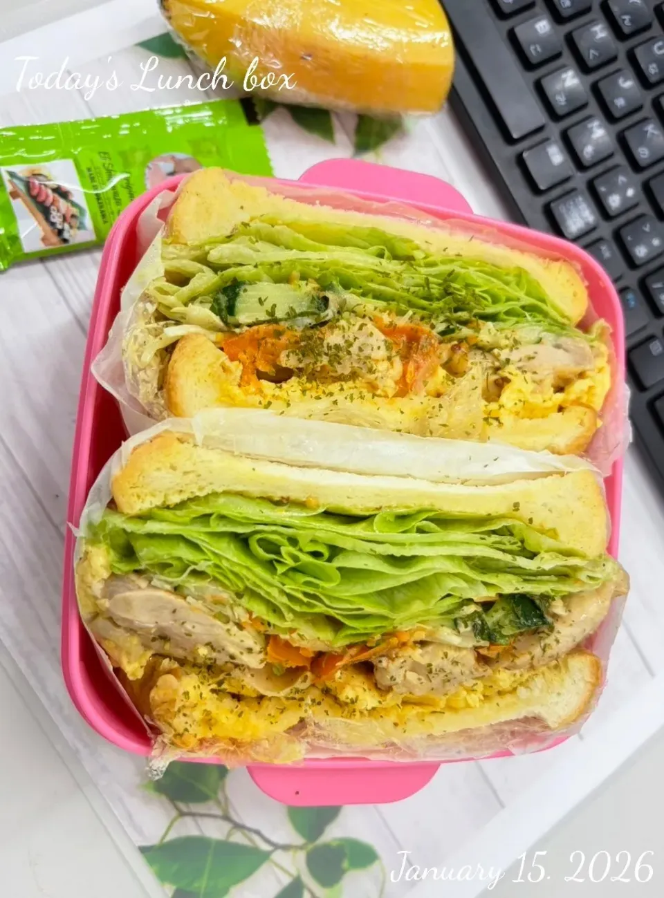 🥪🍋‍🟩チキンサンド シークヮーサードレ🍋‍🟩🥪|TakeBooさん