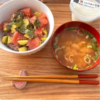 マグロアボカド丼家ランチ| p_chanさん