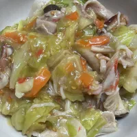 肉野菜あんかけ|獨樂さん