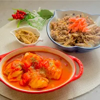 「豚肉の白菜ロールトマトソース煮」|バシュランさん