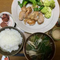 夕食　鶏もも肉の照り焼き|ATさん