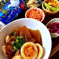 豚バラ大根と副菜達|はるなさん