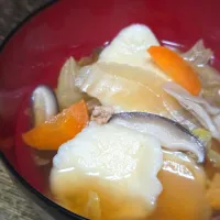 パパ作🥸モチモチすいとん汁|ぱんだのままんさん