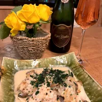 鶏胸肉のレモンクリームソース|izunさん