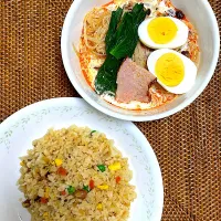 疲れた日の 麻辣担と冷凍チャーハン
