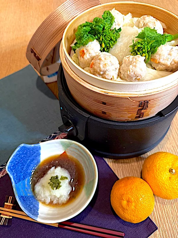 シンプル蒸籠蒸しをおろしポン酢で|サミカさん