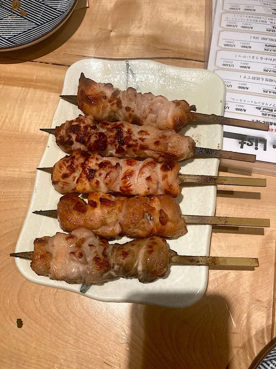 今日はぼくが担当している部署の新年会です。色々美味しい料理が出てきたのですが、飲み放題のクラフトビールを注文するのに気を取られ、写真を撮るのを忘れてしまいました。最終盤の焼き鳥をなんとかカメラにおさめることができました。|なびさん