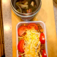 タコライス、野菜スープ弁当　1/16|まりっぺ2025さん