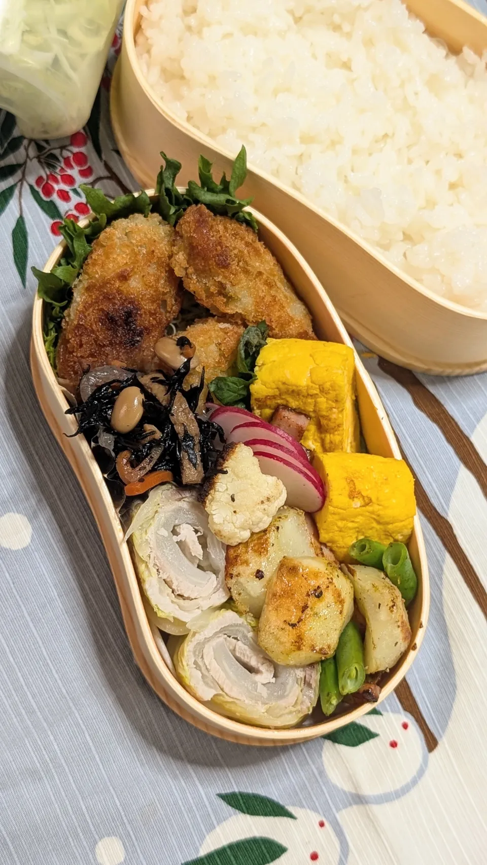 本日のお弁当〜牡蠣フライ弁当|f.1125beさん