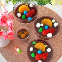 あんみつ水羊羹＆ミニかぼちゃぜんざい|akkiyさん