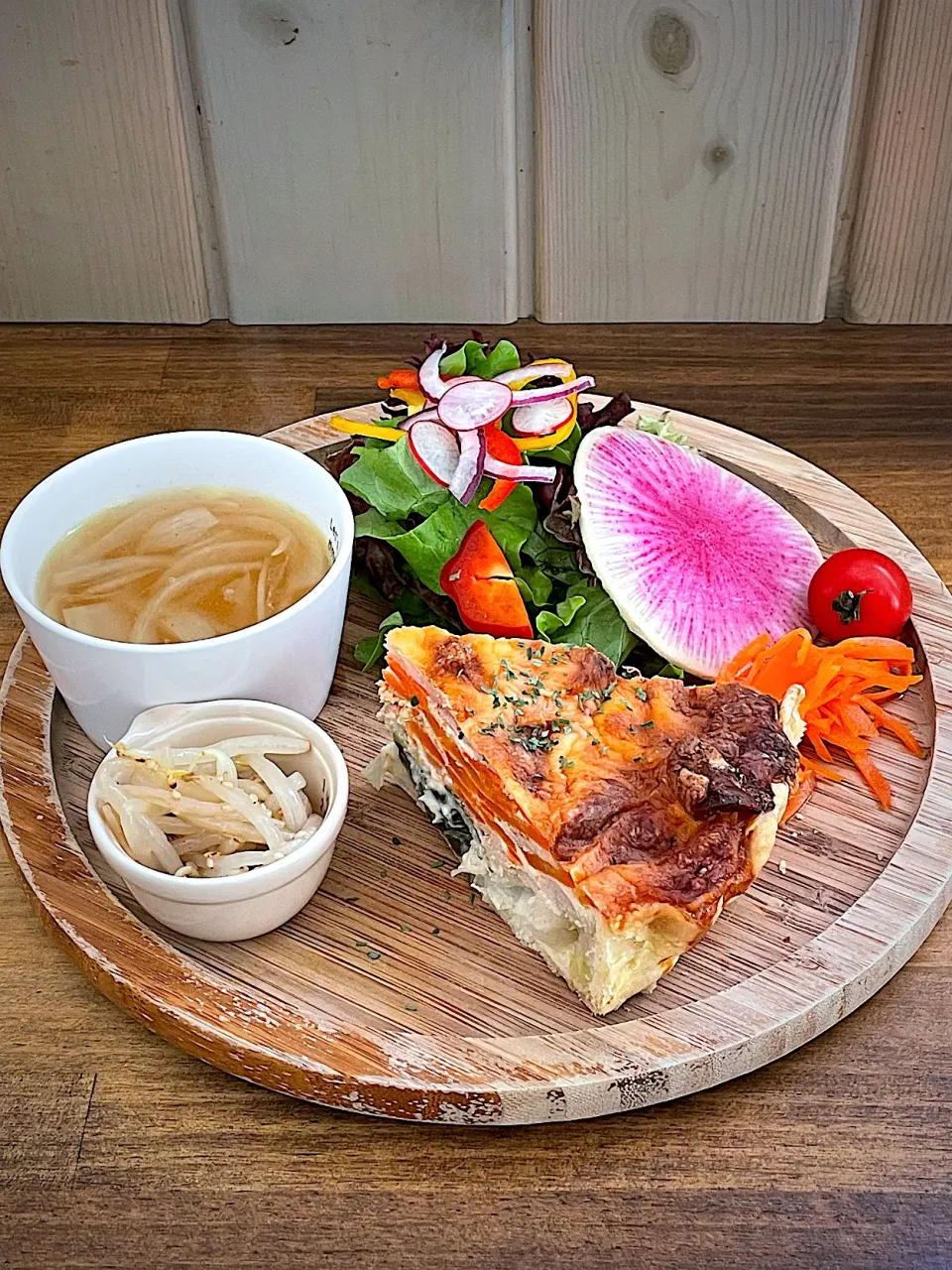 甘いネギとチキンのキッシュ|maSami＊さん