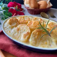 鱈とじゃがいものグラタン