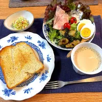 ガッツリ朝ごはん|かおポンさん