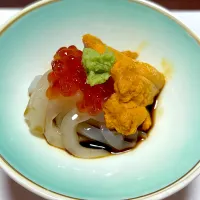 ③1月15日・［寿司🍣会席コース☺️］・イカ雲丹イクラ❣️